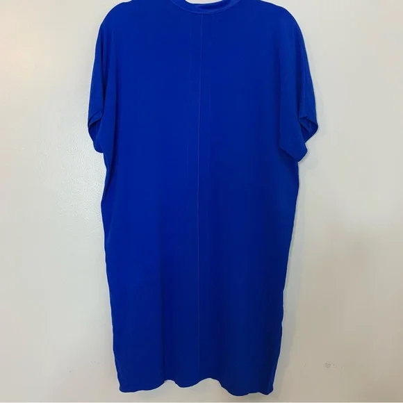 Vince Split V-Neck Cobalt Blue Shift Dress size S - Picture 5 of 8